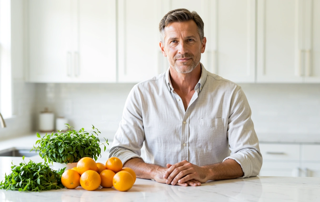 Professional nutritionist in a modern wellness setting